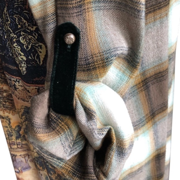 Soft Surroundings Saxon Plaid Tunic Shirt Dress Medium - Picture 14 of 16